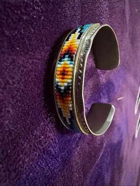 Beaded Southwestern beaded Cuff Bracelet